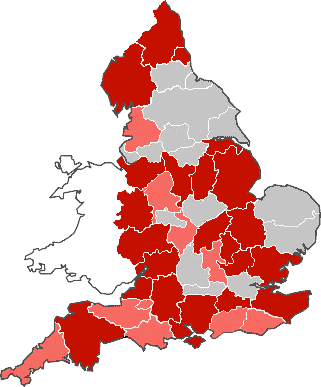Map of english counties