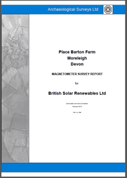 Place Barton Farm, Moreleigh, Devon, Magnetometer Survey Report (OASIS ID: archaeol20-206143)