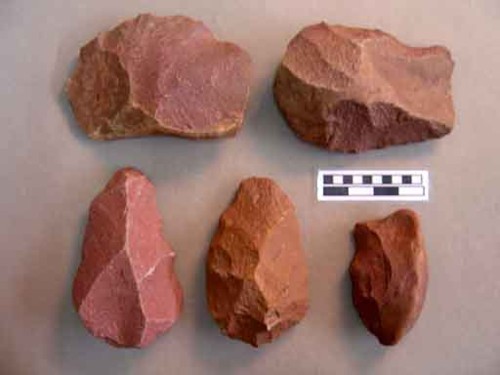 Figure 2:   An Early Acheulian assemblage from the central Narmada Basin, peninsular India.