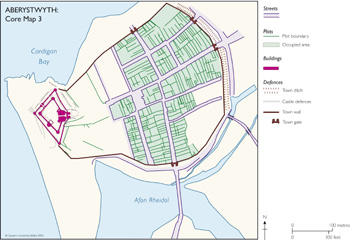 Aberyswyth reconstructed plan 1300 AD