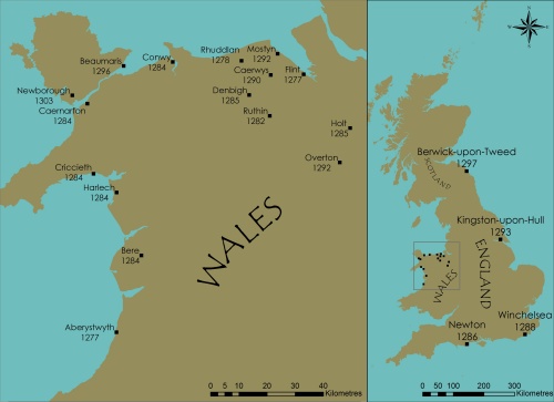 distribution map of study towns