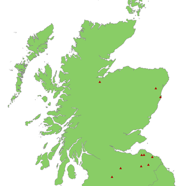 Distribution of 'Pictish' silver chains in Scotland