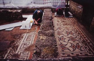Mosaic floor at Chedworth