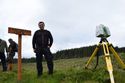 Thumbnail of Alastair Rawlinson, Head of Data Acquisition at the Digital Design Studio, Glasgow School of Art, producing a laser-scan survey of the Lephinkill chambered cairn. <br/> (ColGlen_production_images_21.jpg)