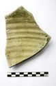Thumbnail of Body sherd of green glazed medieval pottery - surface photo of inside