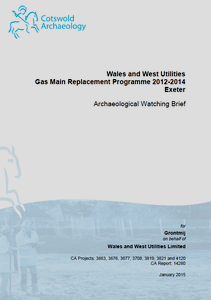 Image from Wales and West Utilities Gas replacement programme 2012-2014 Exeter (OASIS ID - cotswold2-201931)