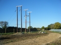 Thumbnail of Area A access road and location of inverter 2, looking W