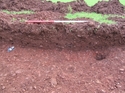 Thumbnail of Pit 103 and posthole 105, looking SW