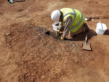Image from Land to the rear of 18 Russell Close, Powick, Worcestershire. Archaeological Excavation