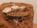 Thumbnail of Bitterley Hoard - Conservation - Soil block and coins 2