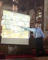 Thumbnail of Douglas from SPAB giving his presentation in the evening.
