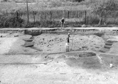Roundhouse excavation, Uphall Camp