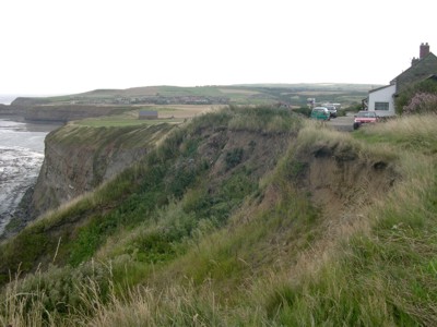 Cliff erosion at Boulby
