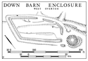 Thumbnail of FWP66.13 Down Barn Enclosure: plan, 1964