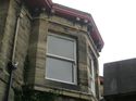 Thumbnail of Typical bay window construction showing decorative banding and corbelling details