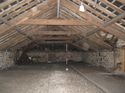 Thumbnail of General view looking West internally at first floor level over stable block showing raised tie rafter and purling