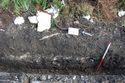 Thumbnail of Wall foundation trench, NW end: stratigraphy, looking NE