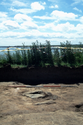 Thumbnail of Cist 4 before excavation showing wider context (scale 2m)