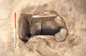 Thumbnail of Cist 4 fully excavated (scale 1m)