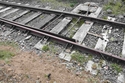 Thumbnail of Detail of timber rail sleepers