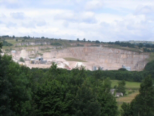 image of gravel quarry