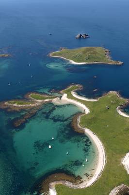Aerial view of the Isles of Scilly