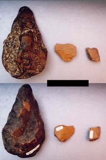 Artefacts collected in the Mekrou Valley, Dec, 2004
