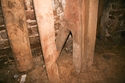Thumbnail of Cowhouse - oak posts and yoke, ex-situ