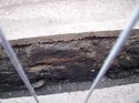 Thumbnail of Section of corduroy track within gas pipeline trench, Welsh Row