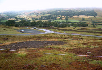 Figure 4.17:  Grinton Smeltings bale site: overlooking road junction