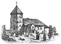 Bishopstone Church circa 1856.