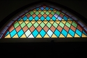 Thumbnail of Stained glass window above the front door