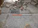 Thumbnail of Detail of engineering brick floor & gutter, room B