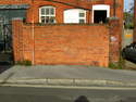 Thumbnail of Detail of rebuilt external wall