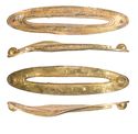Thumbnail of Working image for catalogue no. 264.  Hilt-plate in gold, oval form, pair of bosses 