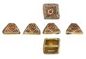 Thumbnail of Working image for catalogue 572: Gold pyramid-fitting with garnet and glass cloisonné 