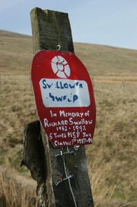 Memorial plaque to Richard Swallow, The Verandah, Isle of Man