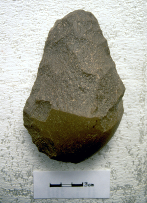 Photograph of W12 Quartzite Handaxe
