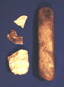 Thumbnail of 13 Flint and possible smoother from Early Neolithic pit
