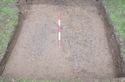 Thumbnail of Plan shot of Test Pit showing graves 1003, 1005, and 1007. Viewed from East