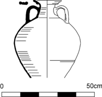 Thumbnail of Gauloise Amphora in Sugar Loaf Court Ware - Image DR541