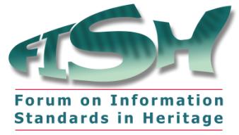 Figure 7: The logo for the Forum on Information Standards in Heritage.
