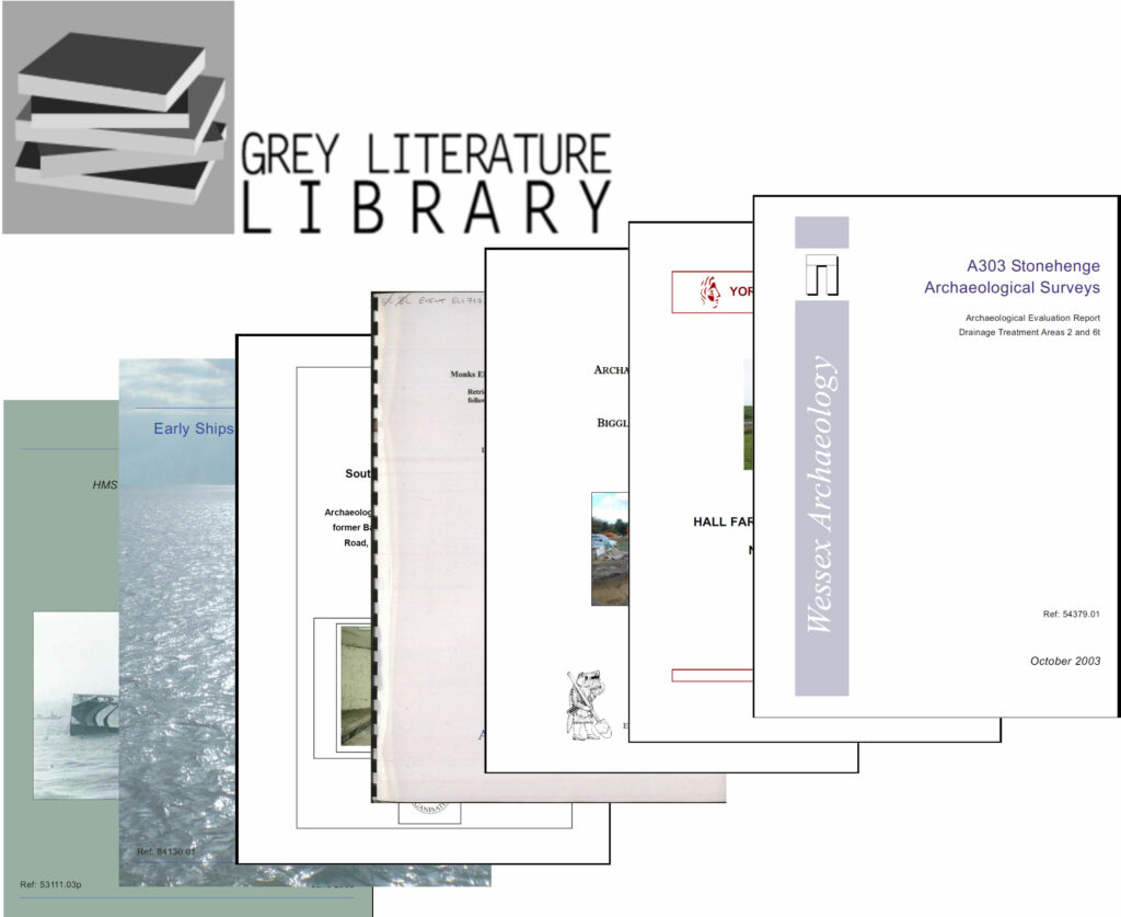 Images of grey literature report front covers.