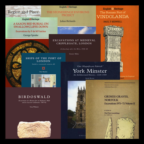 Collection of front covers of EH Monographs