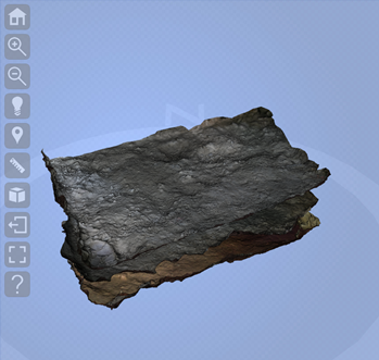 Image from the 3D viewer from the Las Cuevas Project