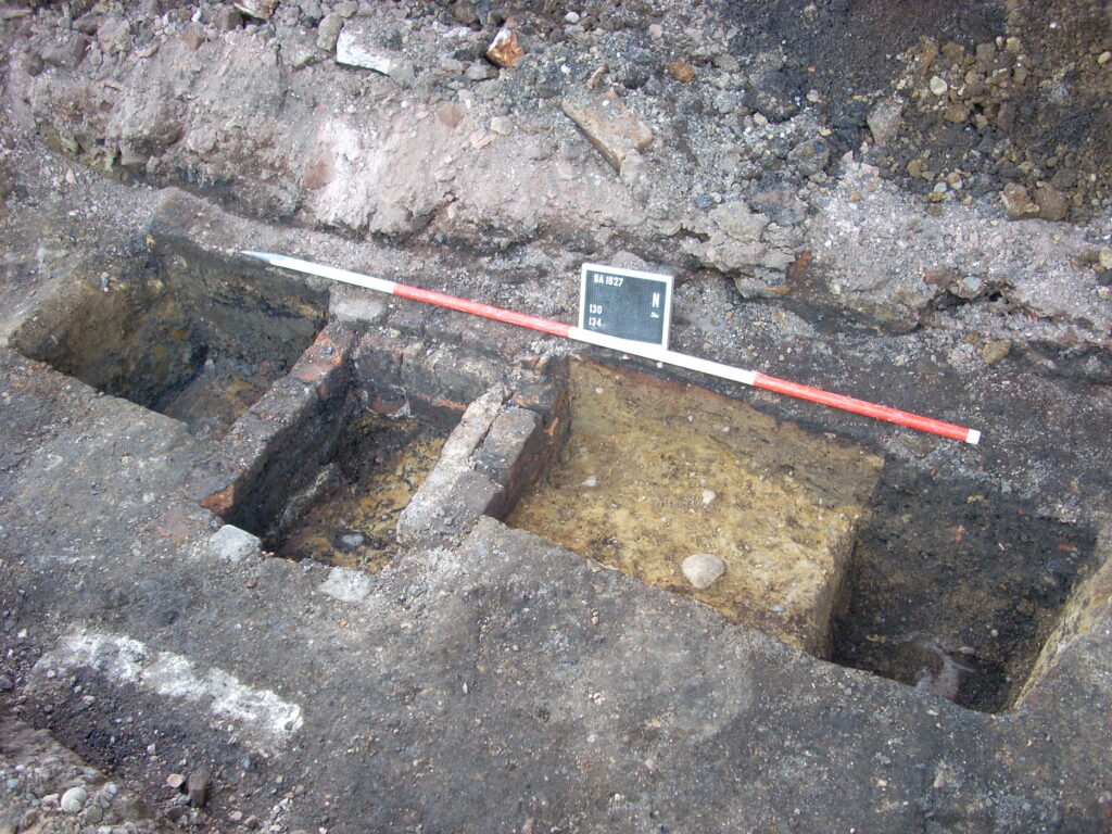 Photograph of excavated trench from the BUFUA archive