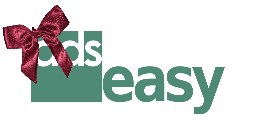 An image of the ADS easy logo with decorative bow in top left corner.