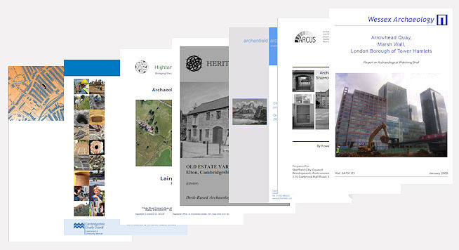 A selection of front covers of reports from the ADS grey literature library.