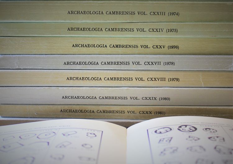 Stack of Archaeologia Cambresis volumes