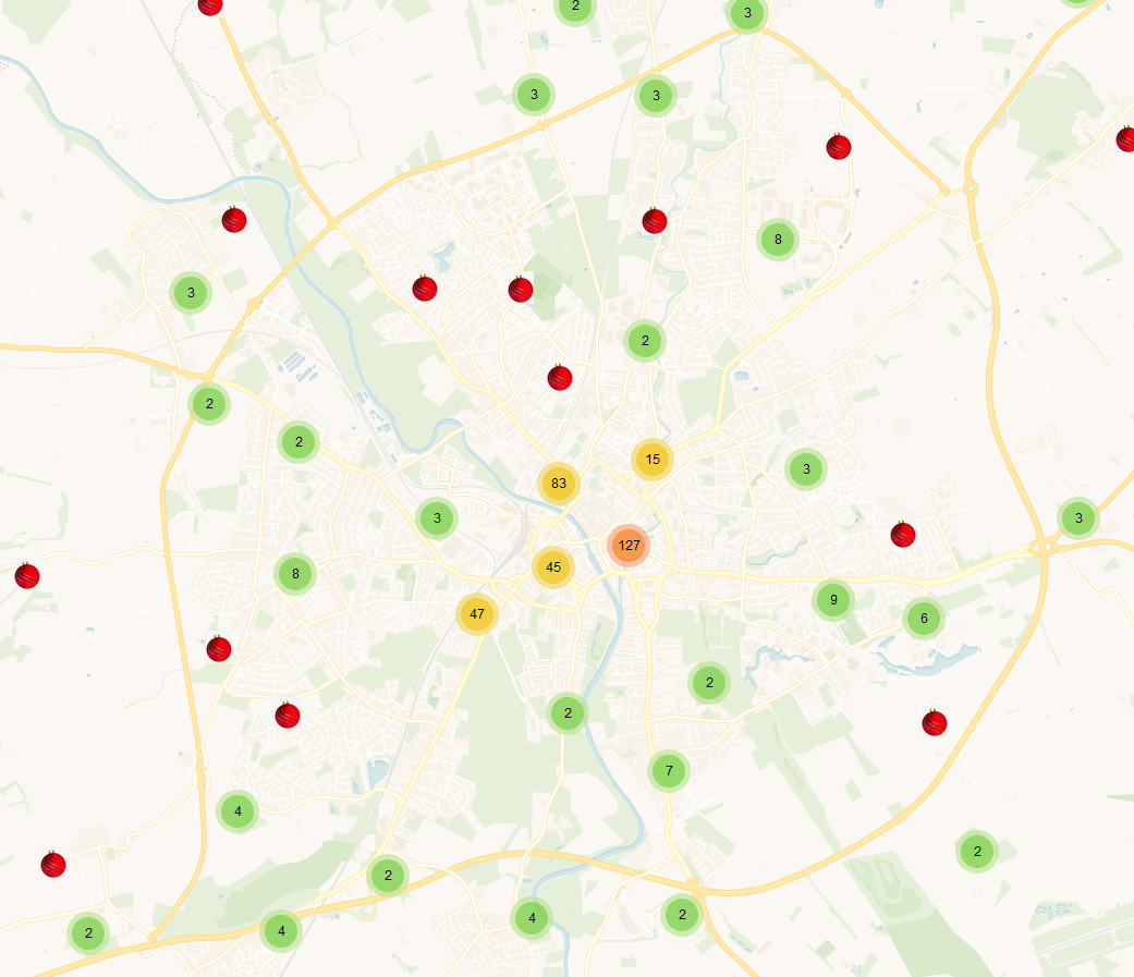 Voyager without labels by CARTO basemap